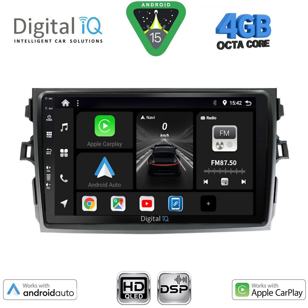 BXF6713_15 DIGITAL IQ BXF 16713_CPAA (9inc) MULTIMEDIA TABLET for TOYOTA COROLLA 4D mod. 2006-2012 - Image 1
