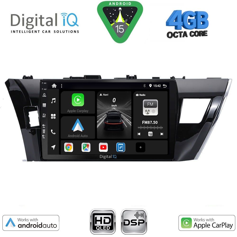 BXF6714_15 DIGITAL IQ BXF 16714SM_CPAA (10inc) MULTIMEDIA TABLET for TOYOTA COROLLA mod. 2013-2016 - Image 1
