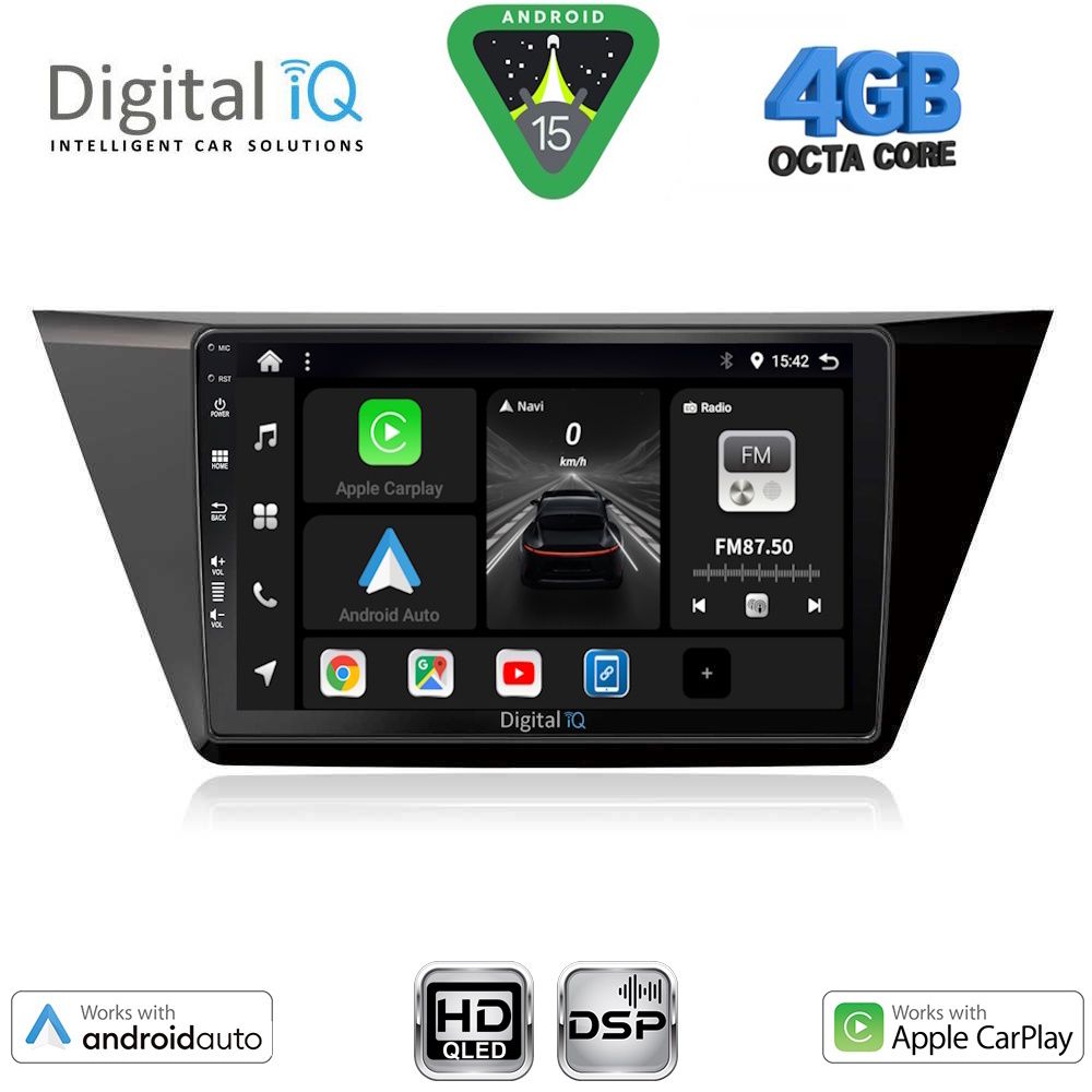BXF6769_15 DIGITAL IQ BXF 16769_CPAA (10inc) MULTIMEDIA TABLET for VW TOURAN mod. 2016-2026 - Image 1