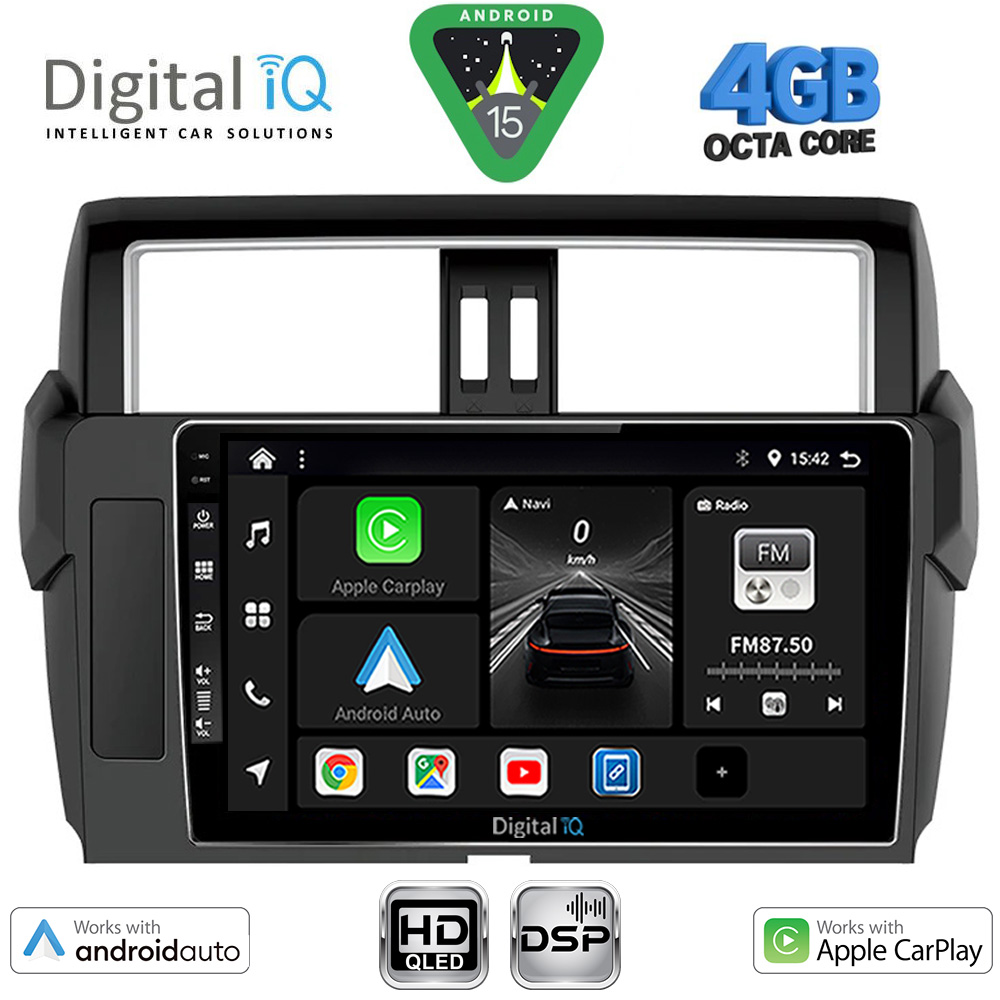 BXF6777ΒL_15 DIGITAL IQ BXF 16777_CPAA (10inc) MULTIMEDIA TABLET for TOYOTA PRADO mod. 2014-2017 - Image 1