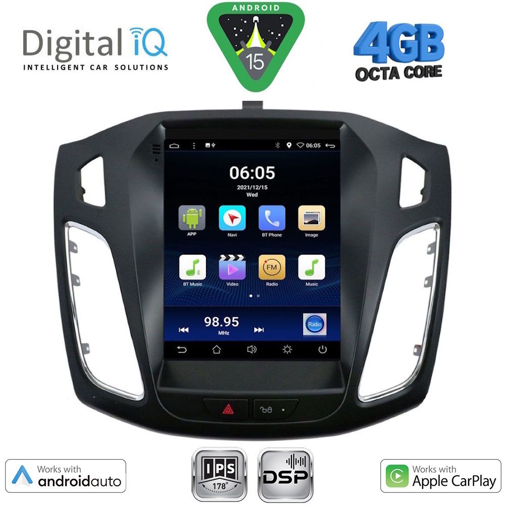 BXF6855_15 DIGITAL IQ BXF 6855_CPAA TESLA STYLE for FORD FOCUS mod. 2011-2017 - Image 1