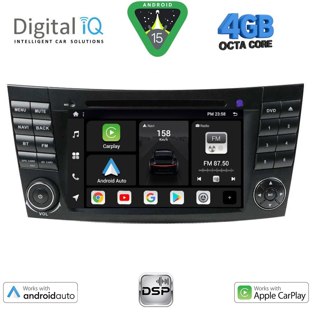 BXF690_15 DIGITAL IQ BXF 690_CPAA (7'' DVD) MULTIMEDIA SYSTEM for MERCEDES E (W211) – CLS (W219) mod. 2003-2009 - Image 1