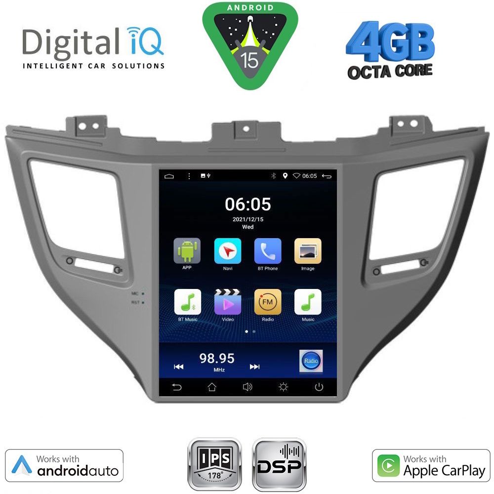 BXF6997_15 DIGITAL IQ BXF 6997_CPAA TESLA STYLE for HYUNDAI TUCSON mod. 2015-2019 - Image 1