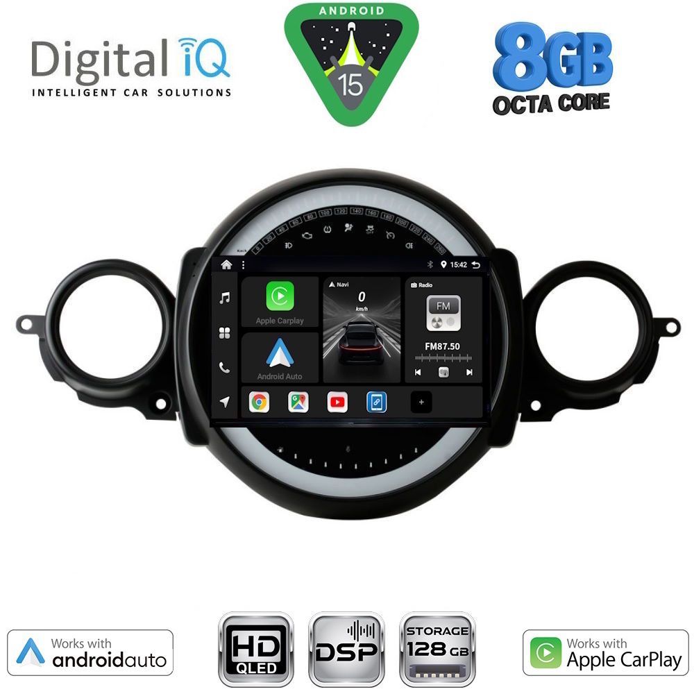 BXF7064_15 DIGITAL IQ BXF 18064_CPAA (9inc) MULTIMEDIA TABLET for MINI COOPER (R56-R57) mod. 2006-2014 - CLUBMAN (R55) mod. 2007-2014 - Image 1
