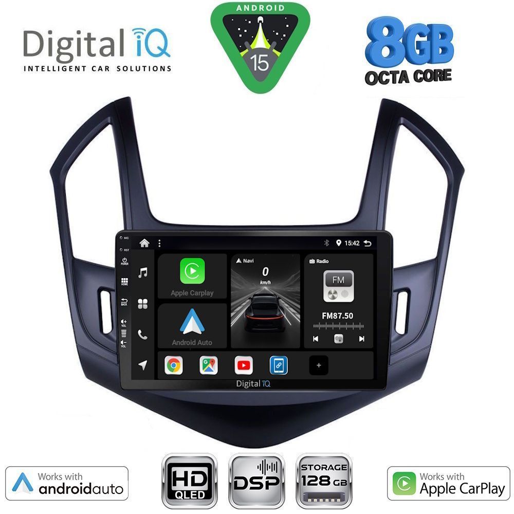 BXF7077_15 DIGITAL IQ BXF 18076B_CPAA (9inc) MULTIMEDIA TABLET for CHEVROLET CRUZE mod. 2013-2015 - Image 1