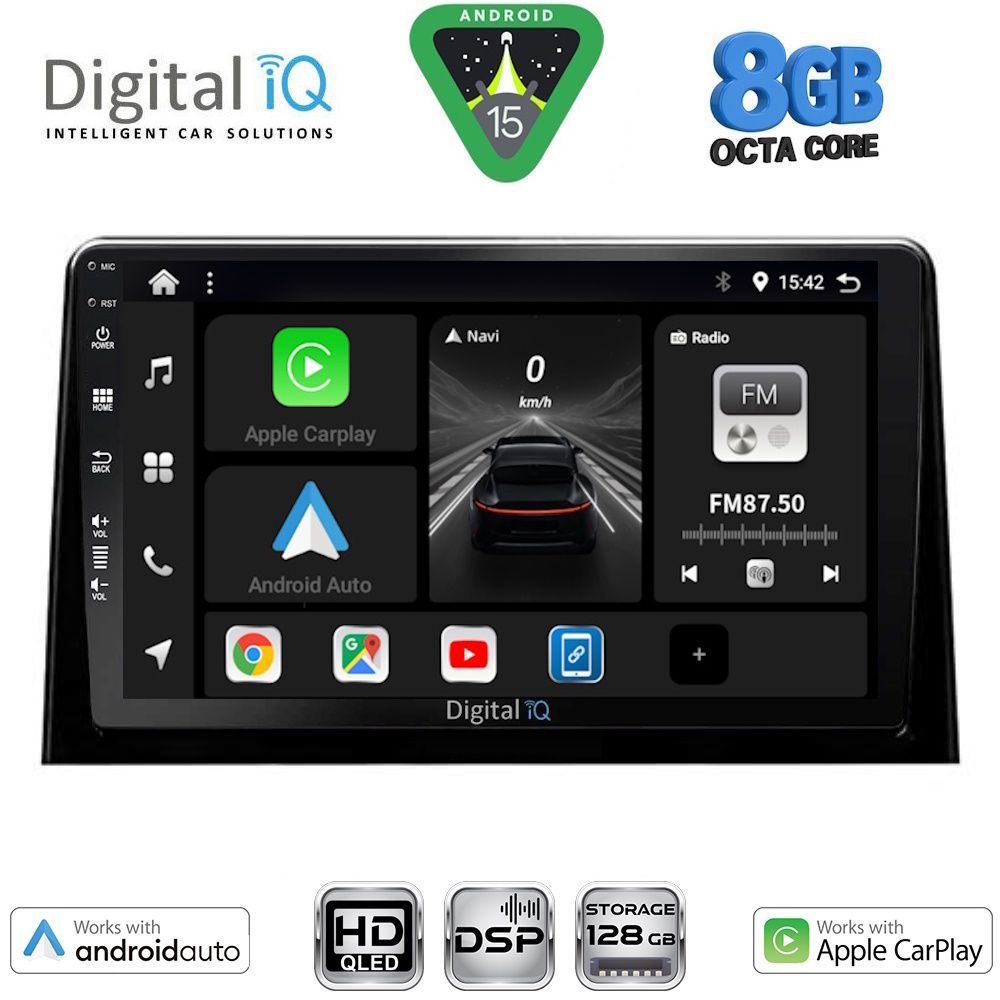 BXF7082_15 DIGITAL IQ BXF 18082_CPAA (10inc) MULTIMEDIA TABLET for CITROEN BERLINGO – OPEL COMBO – PEUGEOT PARTNER – TOYOTA PROACE mod. 2018-2026 - FIAT DOBLO mod. 2022-2026 - Image 1