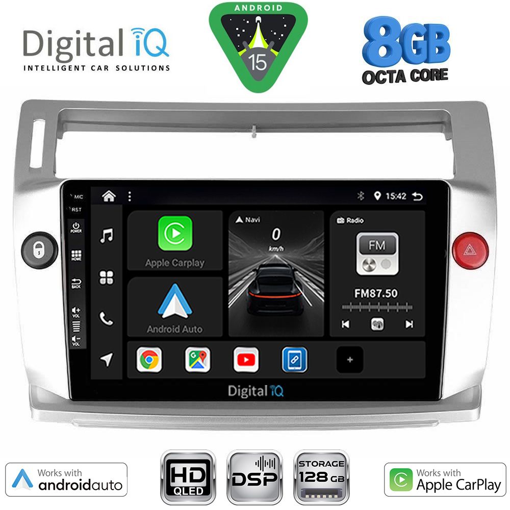 BXF7084SL_15 DIGITAL IQ BXF 18084SL_CPAA (9inc) MULTIMEDIA TABLET for CITROEN C4 mod. 2004-2011 (SILVER) - Image 1