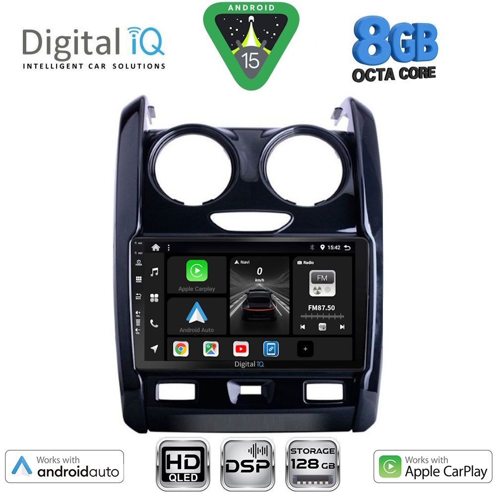 BXF7103_15 DIGITAL IQ BXF 18103_CPAA (9inc) MULTIMEDIA TABLET for DACIA DUSTER mod. 2012-2019 - Image 1