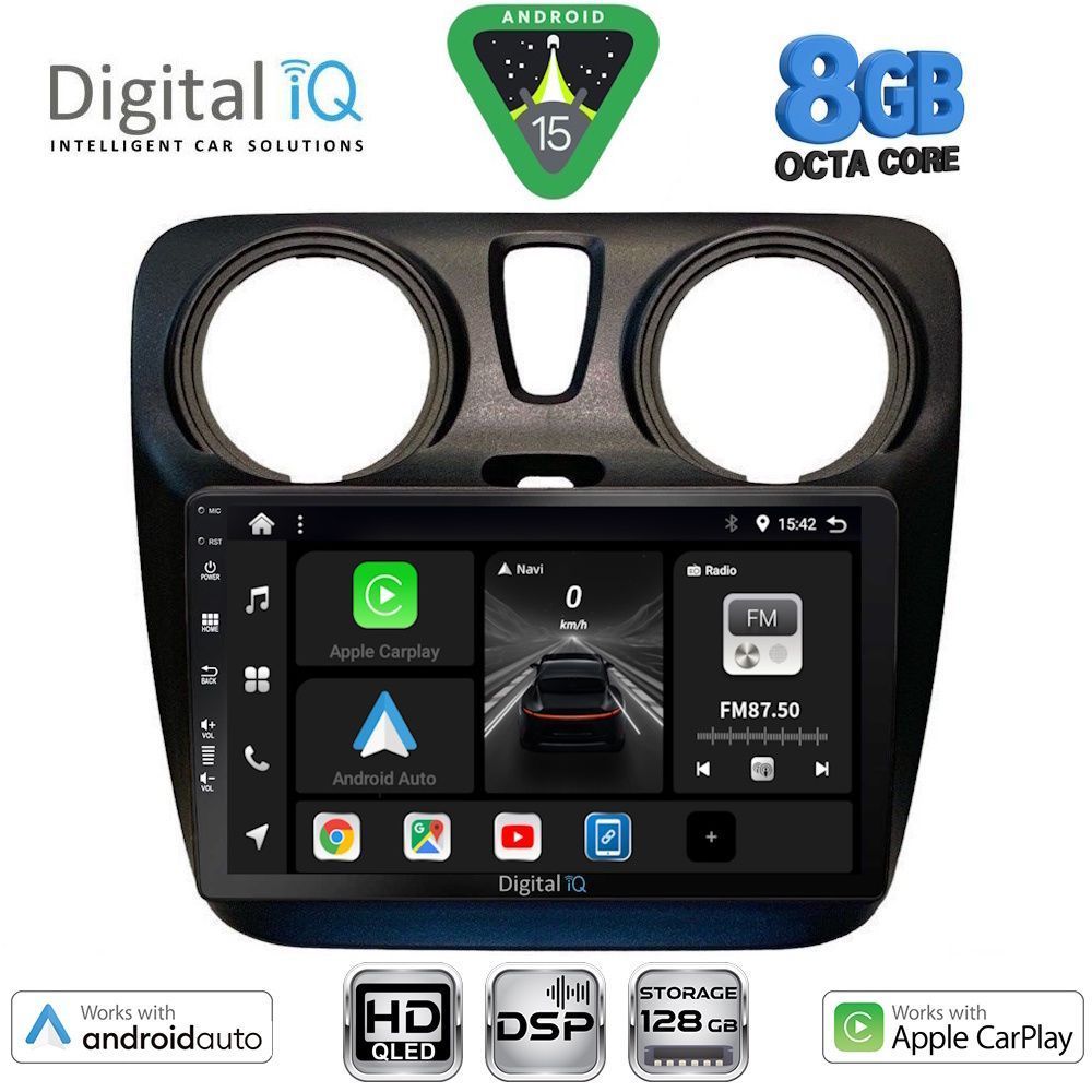 BXF7112_15 DIGITAL IQ BXF 18112_CPAA (9inc) MULTIMEDIA TABLET for DACIA DOKKER mod. 2012-2022 - Image 1