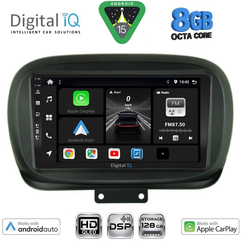 BXF7134_15 DIGITAL IQ BXF 18134_CPAA (9inc) MULTIMEDIA TABLET for FIAT 500Χ mod. 2014-2024 - Image 1