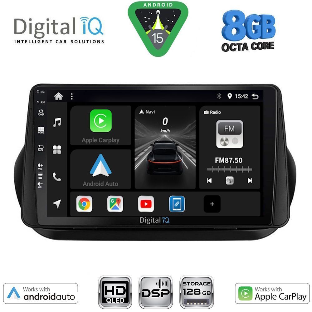 BXF7142_15 DIGITAL IQ BXF 18142_CPAA (9inc) MULTIMEDIA TABLET for CITROEN – FIAT – PEUGEOT mod. 2008-2018 - Image 1