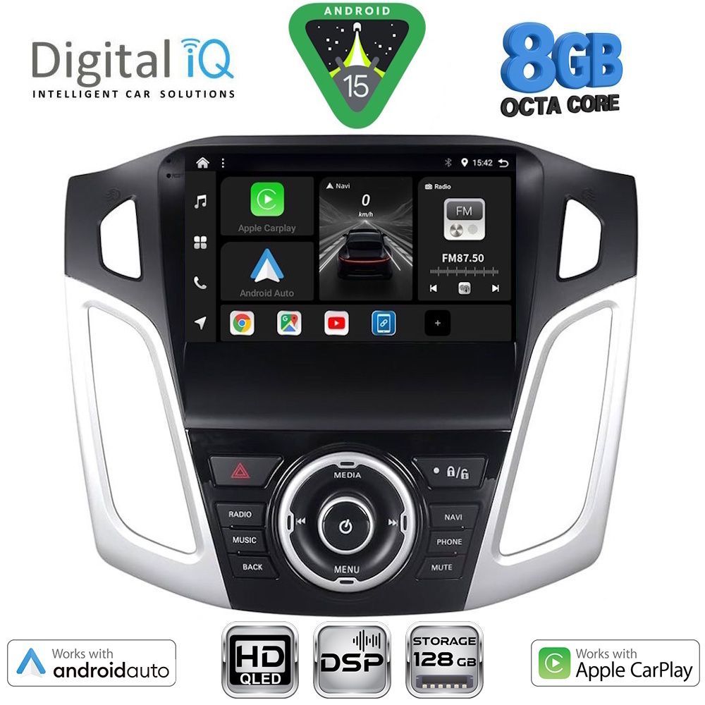 BXF7157_15 DIGITAL IQ BXF 18157_CPAA (9inc) MULTIMEDIA TABLET for FORD FOCUS mod. 2011-2018 - Image 1