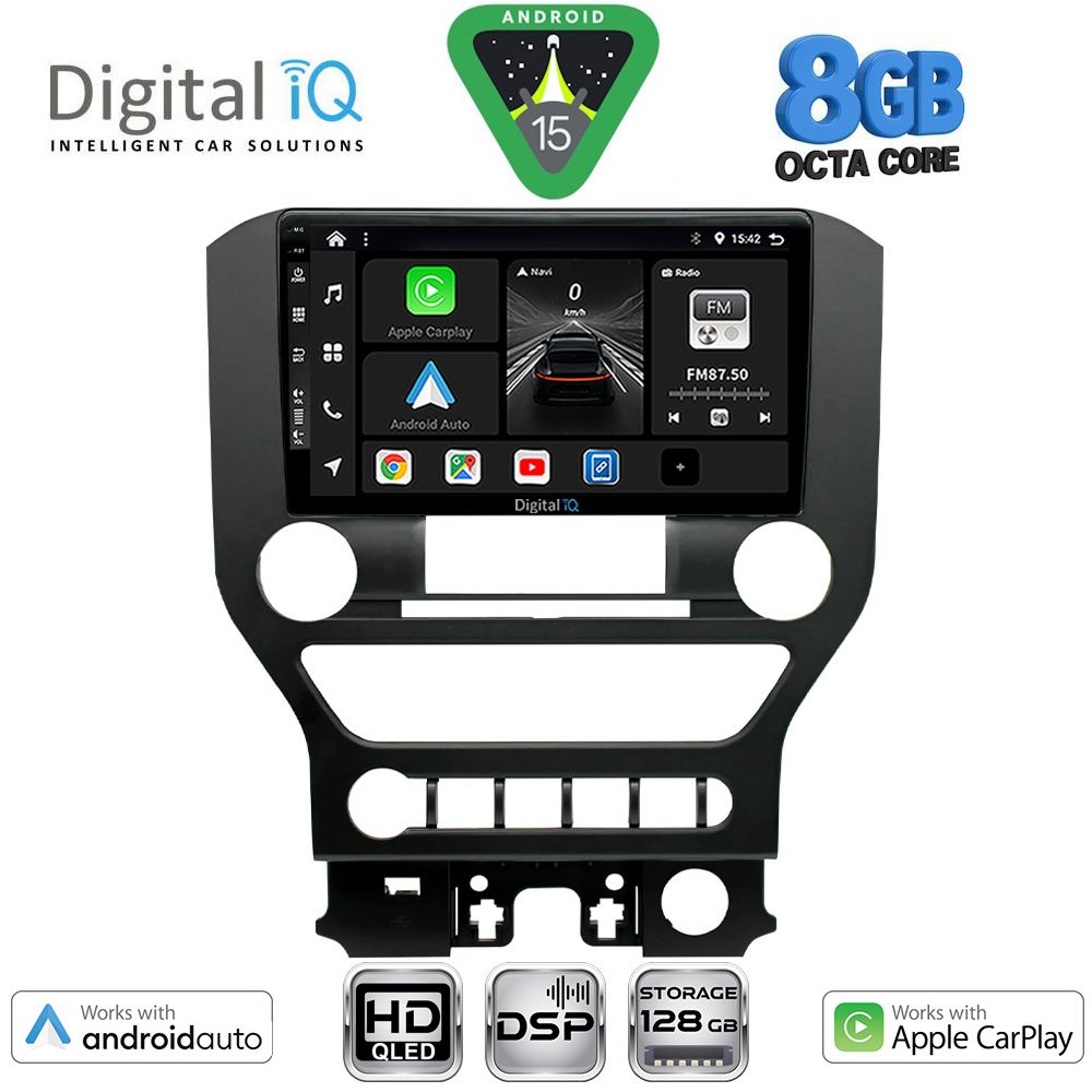 BXF7166-4BUT_15 DIGITAL IQ BXF 18166_CPAA 4BUT (9inc) MULTIMEDIA TABLET for FORD MUSTANG mod. 2015-2020 - Image 1