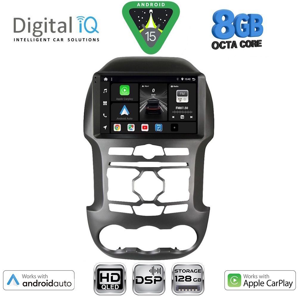 BXF7171S_15 DIGITAL IQ BXF 18171S_CPAA (9inc) MULTIMEDIA TABLET for FORD RANGER mod. 2011-2015 - Image 1