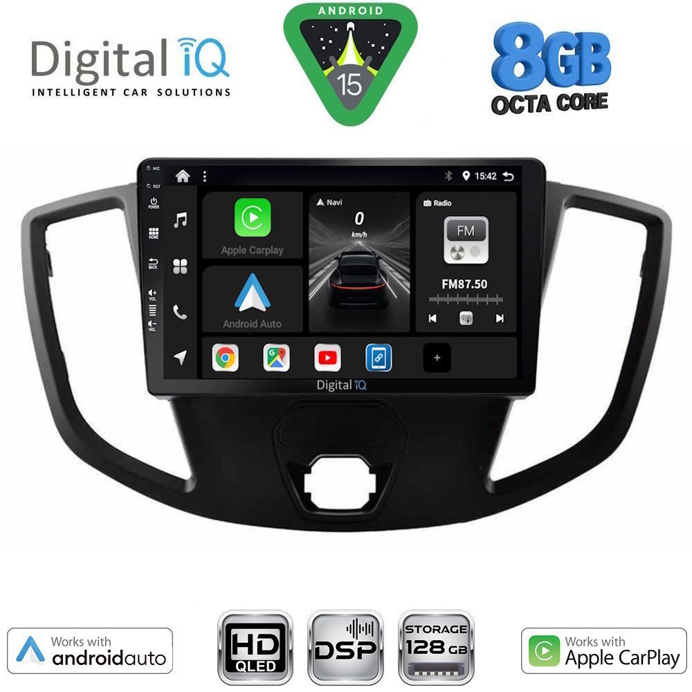 BXF7179_15 DIGITAL IQ BXF 18179_CPAA (9inc) MULTIMEDIA TABLET for FORD TRANSIT mod. 2014-2020 - Image 1