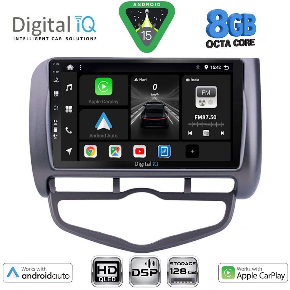 BXF7210_CL_15 DIGITAL IQ BXF 18210_CPAA CLIMA (9inc) MULTIMEDIA TABLET for HONDA JAZZ mod. 2002-2008 - Image 1