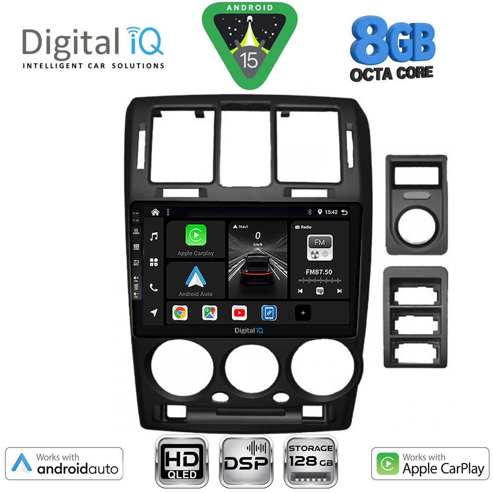 BXF7222ΒL_15 DIGITAL IQ BXF 18222BL_CPAA (9inc) MULTIMEDIA TABLET for HYUNDAI GETZ mod. 2002-2011 (BLACK) - Image 1