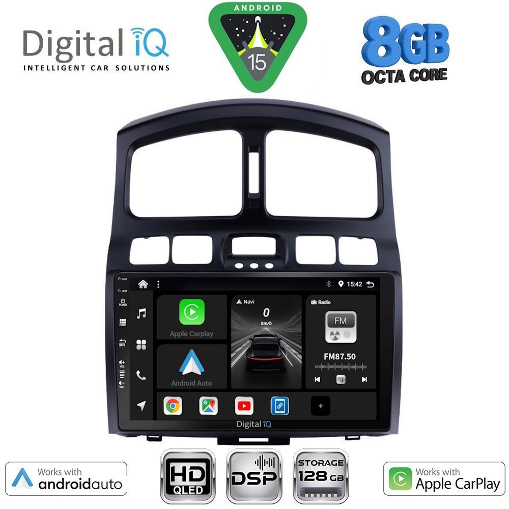 BXF7236_15 DIGITAL IQ BXF 18236_CPAA (9inc) MULTIMEDIA TABLET for HYUNDAI SANTA FE mod. 2003-2006 - Image 1