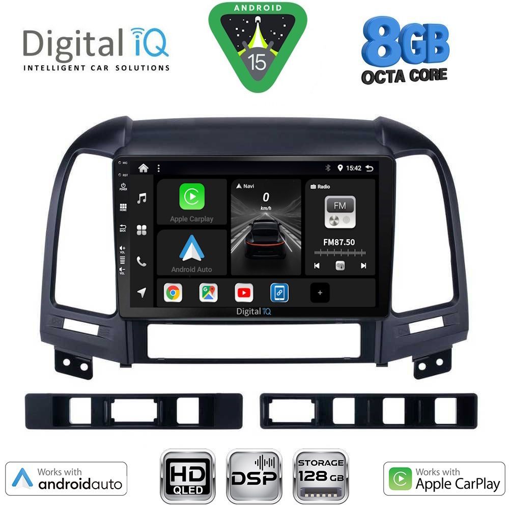 BXF7239_15 DIGITAL IQ BXF 18239_CPAA (9inc) MULTIMEDIA TABLET for HYUNDAI SANTA FE mod. 2005-2013 - Image 1
