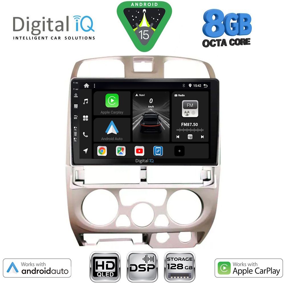 BXF7253SL_15-1 DIGITAL IQ BXF 18253SL_CPAA (9inc) MULTIMEDIA TABLET for ISUZU D-MAX mod. 2002-2008 (SILVER) - Image 1