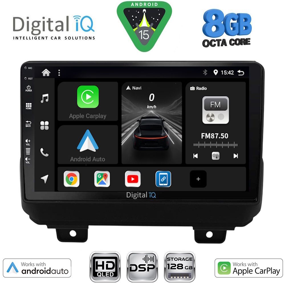 BXF7298_15 DIGITAL IQ BXF 18298_CPAA (9inc) MULTIMEDIA TABLET for JEEP WRANGLER mod. 2018-2026 - Image 1
