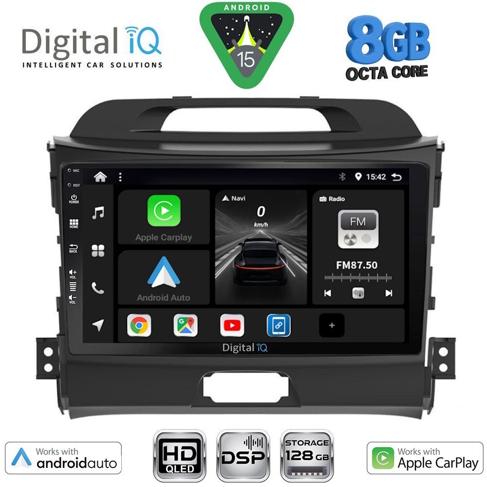 BXF7325_15 DIGITAL IQ BXF 18325_CPAA (9inc) MULTIMEDIA TABLET for KIA SPORTAGE mod. 2010-2015 - Image 1