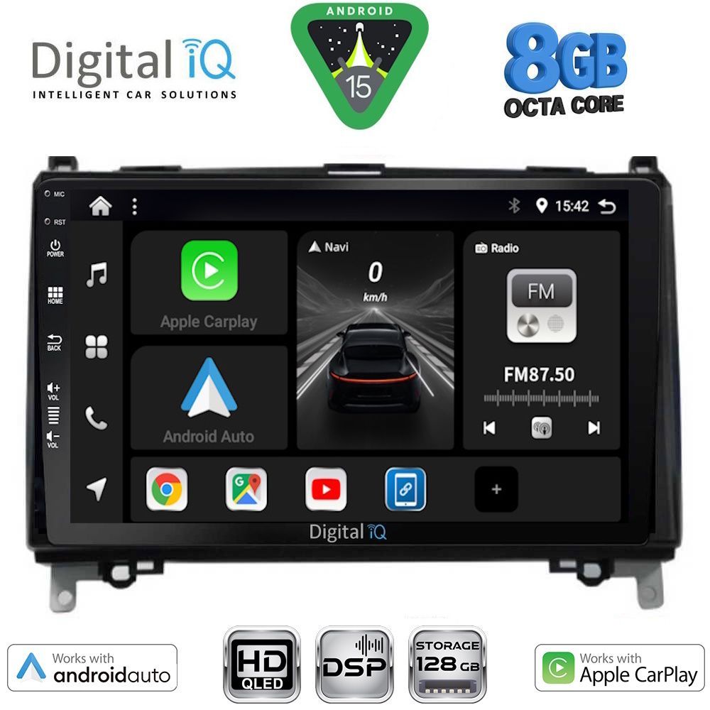 BXF7400_15 DIGITAL IQ BXF 18400_CPAA (9inc) MULTIMEDIA TABLET for MERCEDES A – B -SPRINTER – VITO mod. 2007-2019 - Image 1
