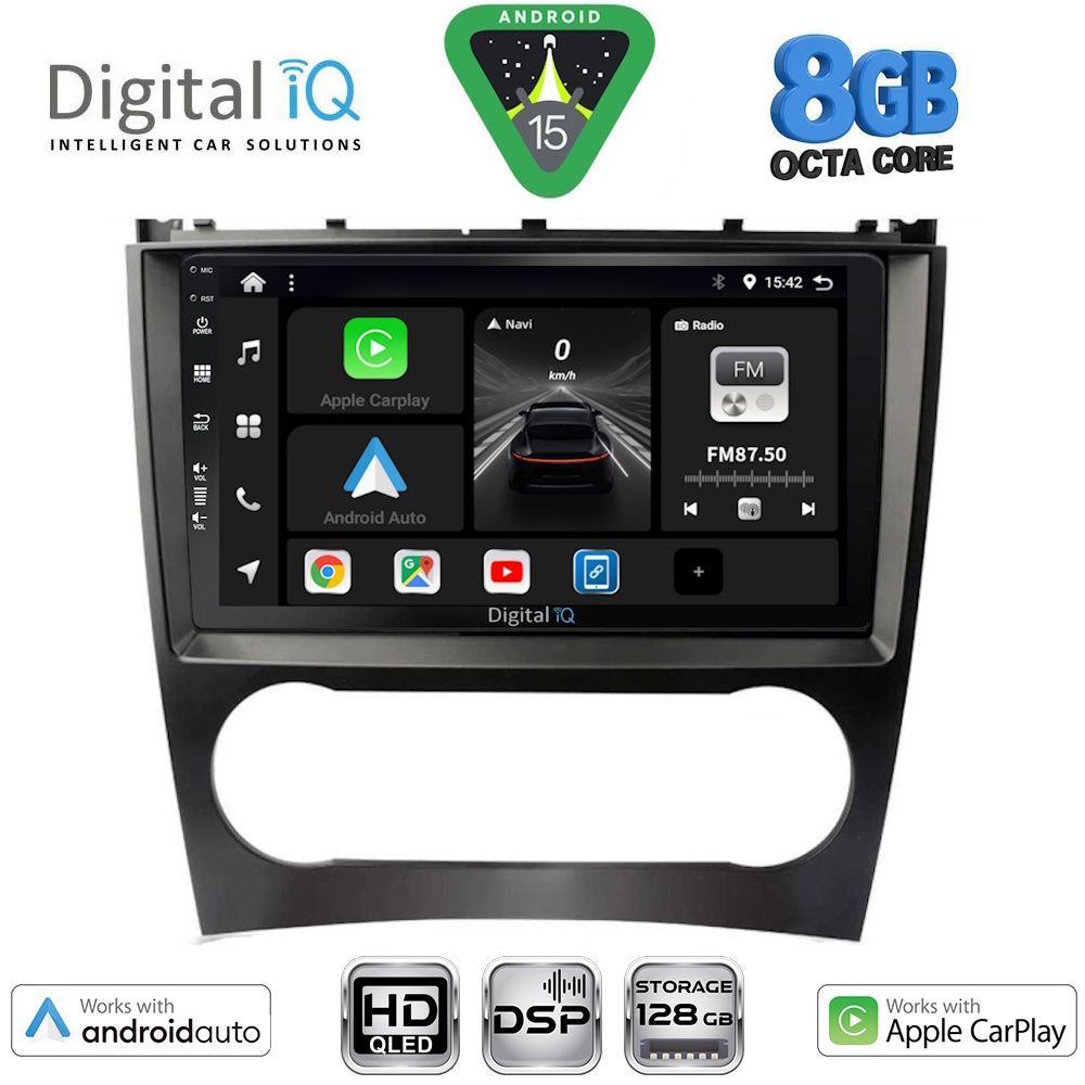 BXF7404_15 DIGITAL IQ BXF 18404_CPAA (9inc) MULTIMEDIA TABLET for MERCEDES C – CLK (W203-209) mod. 2004-2008 - Image 1