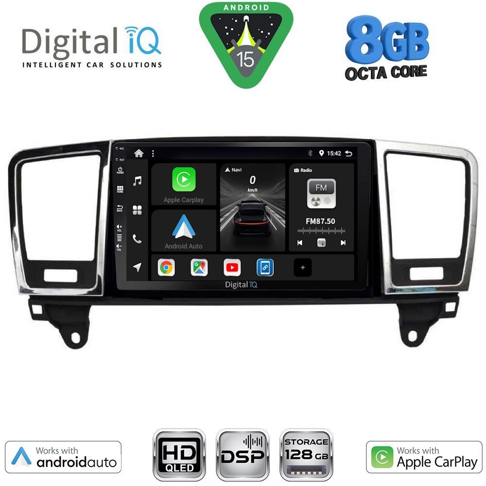 BXF7415_15 DIGITAL IQ BXF 18415_CPAA (9inc) MULTIMEDIA TABLET for MERCEDES ML (W166) – GL (X166) mod. 2011-2019 - Image 1