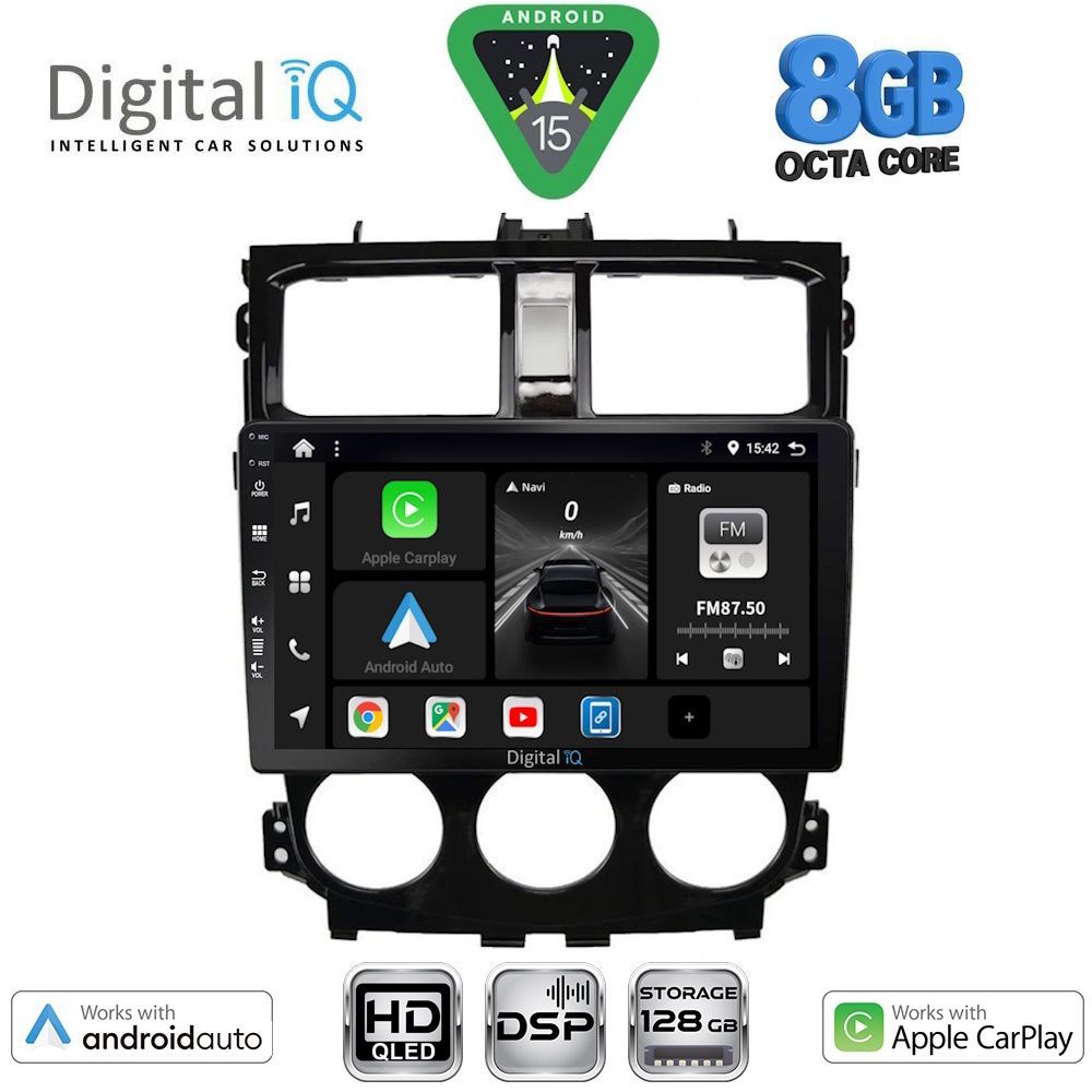 BXF7435_15 DIGITAL IQ BXF 18435_CPAA (9inc) MULTIMEDIA TABLET for MITSUBISHI COLT mod. 2013-2023 - Image 1