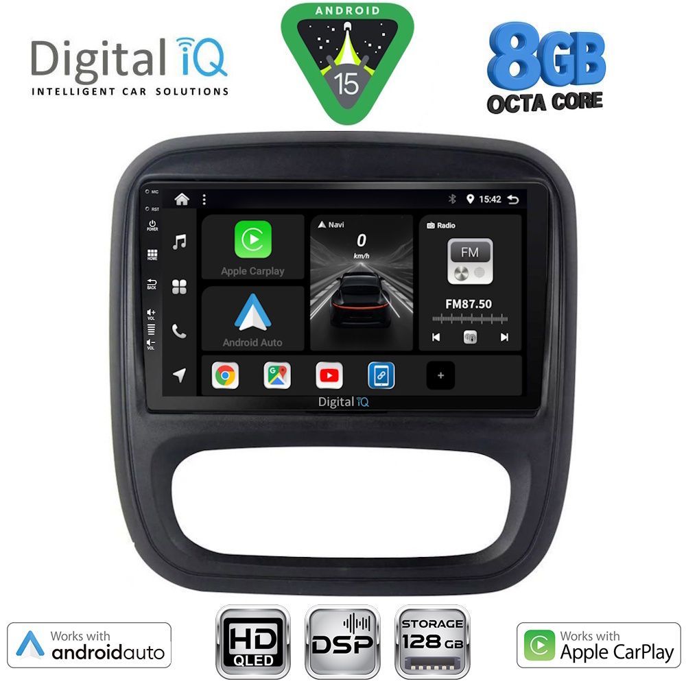 BXF7499_15 DIGITAL IQ BXF 18499_CPAA (9inc) MULTIMEDIA TABLET for OPEL VIVARO – RENAULT TRAFIC – FIAT TALENDO – NISSAN NV 300 mod. 2014-2019 - Image 1