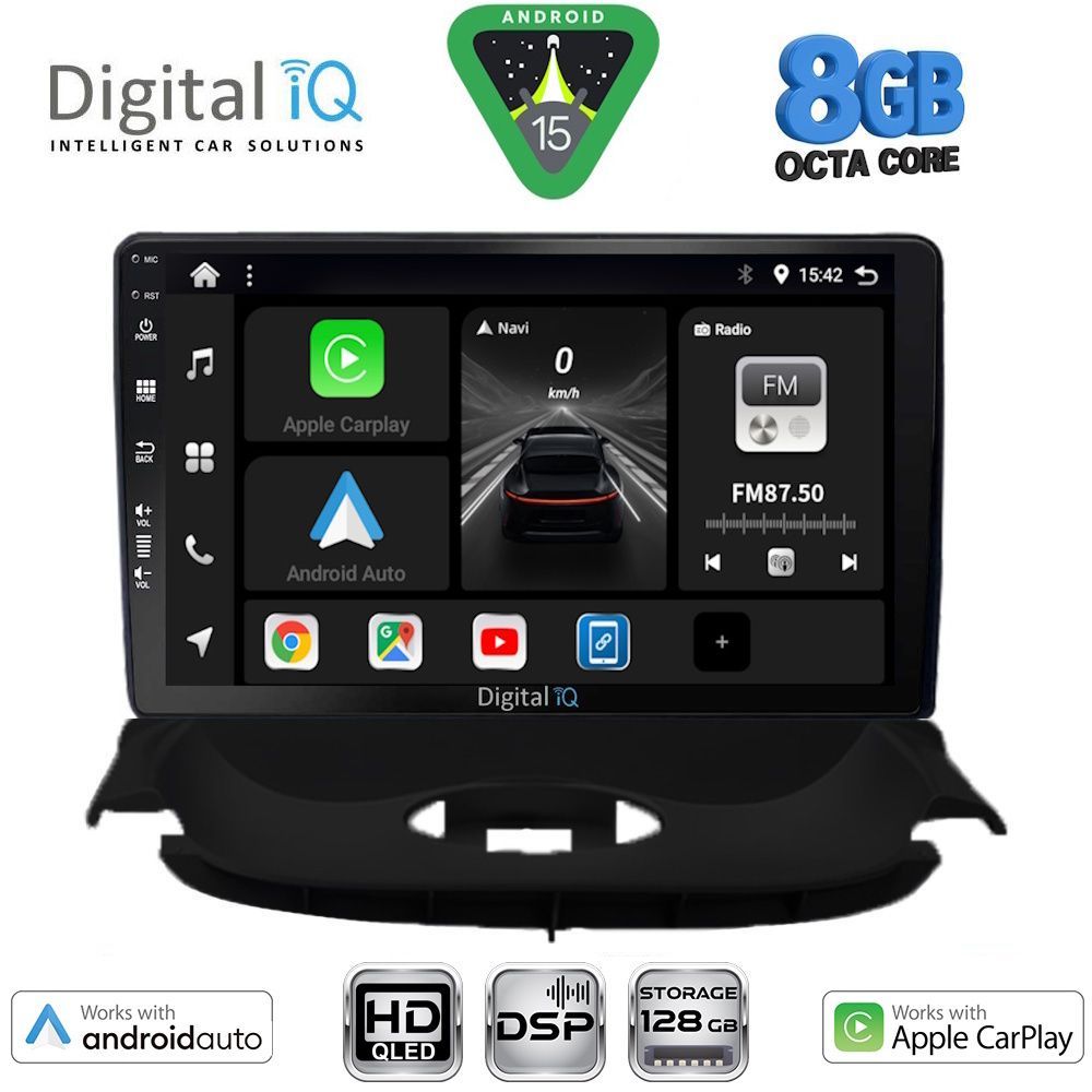 BXF7505_15 DIGITAL IQ BXF 18505_CPAA (9inc) MULTIMEDIA TABLET for PEUGEOT 206 mod. 1998-2006 - Image 1