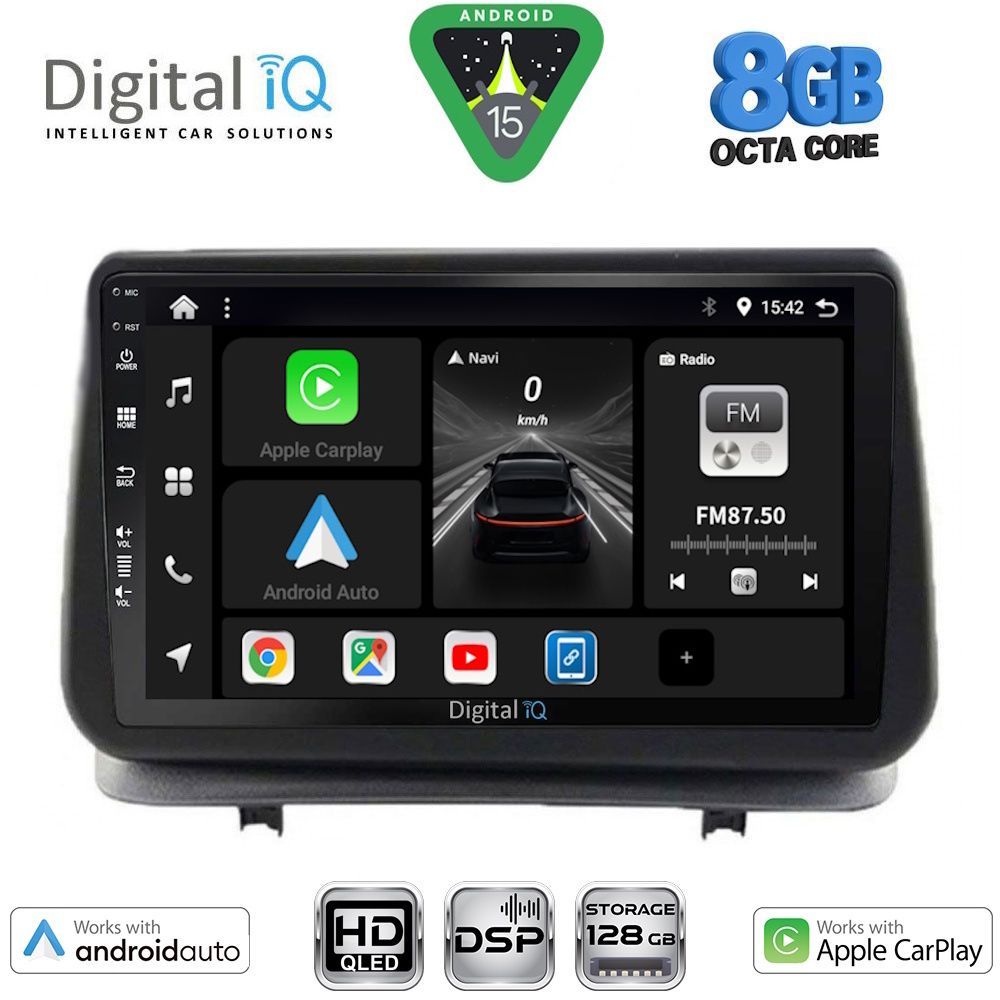 BXF7543_15 DIGITAL IQ BXF 18543_CPAA (9inc) MULTIMEDIA TABLET for RENAULT CLIO mod. 2005-2011 - Image 1