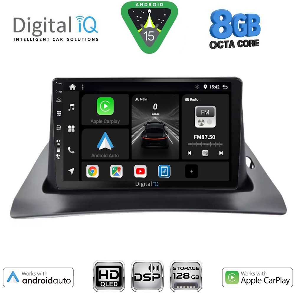 BXF7550_15 DIGITAL IQ BXF 18550_CPAA (9inc) MULTIMEDIA TABLET for RENAULT KANGOO mod. 2010-2021 - Image 1