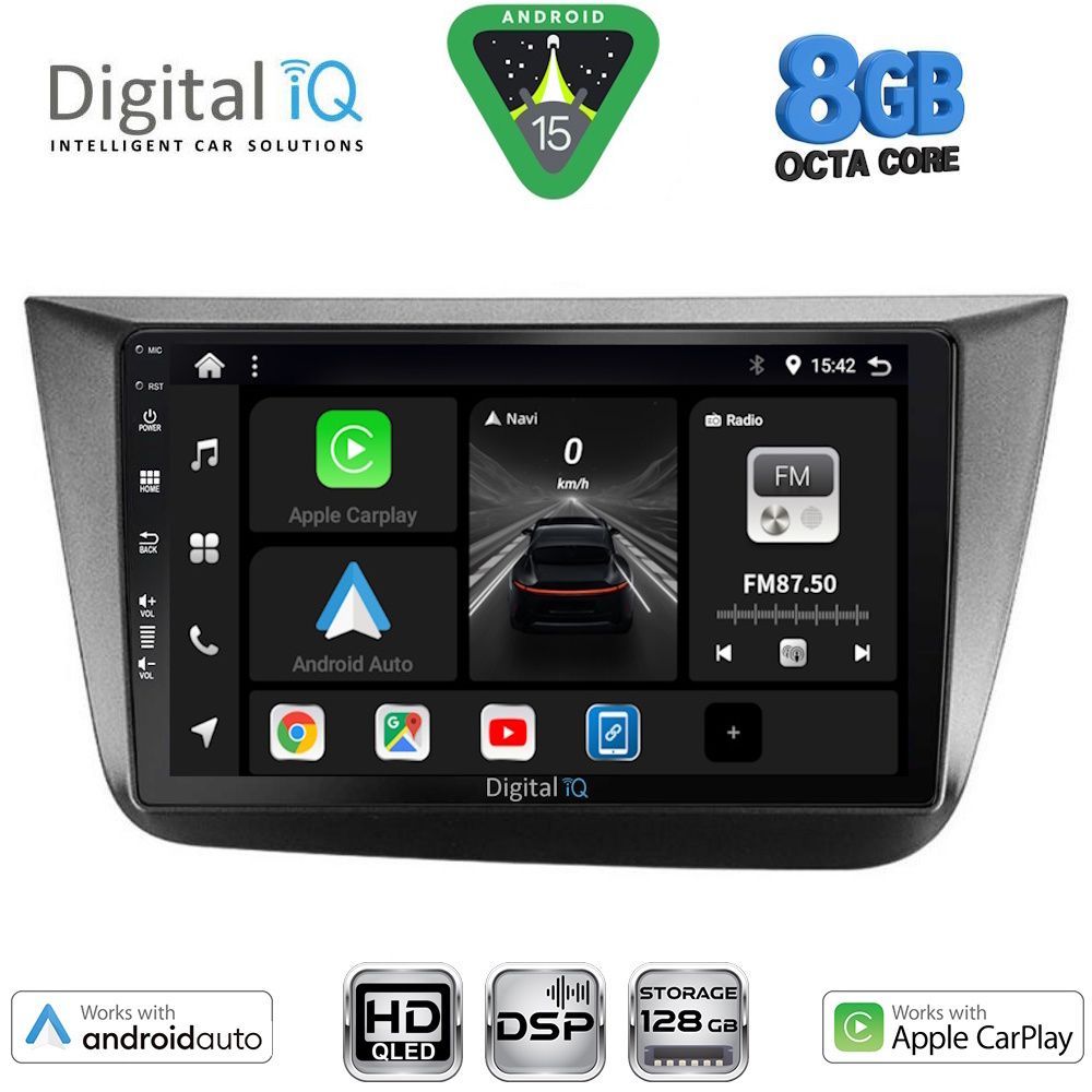 BXF7570_15 DIGITAL IQ BXF 18570_CPAA (9inc) MULTIMEDIA TABLET for SEAT ALTEA mod. 2004-2015 - Image 1