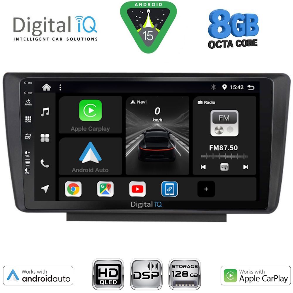 BXF7594_15 DIGITAL IQ BXF 18594_CPAA (9inc) MULTIMEDIA TABLET for SKODA OCTAVIA 5 mod. 2005-2012 - Image 1
