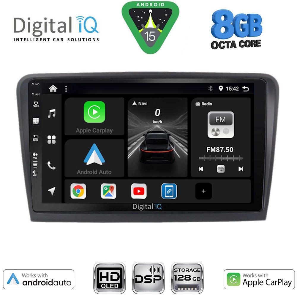 BXF7601_15 DIGITAL IQ BXF 18601_CPAA (9inc) MULTIMEDIA TABLET for SKODA RAPID mod. 2012-2023 - Image 1