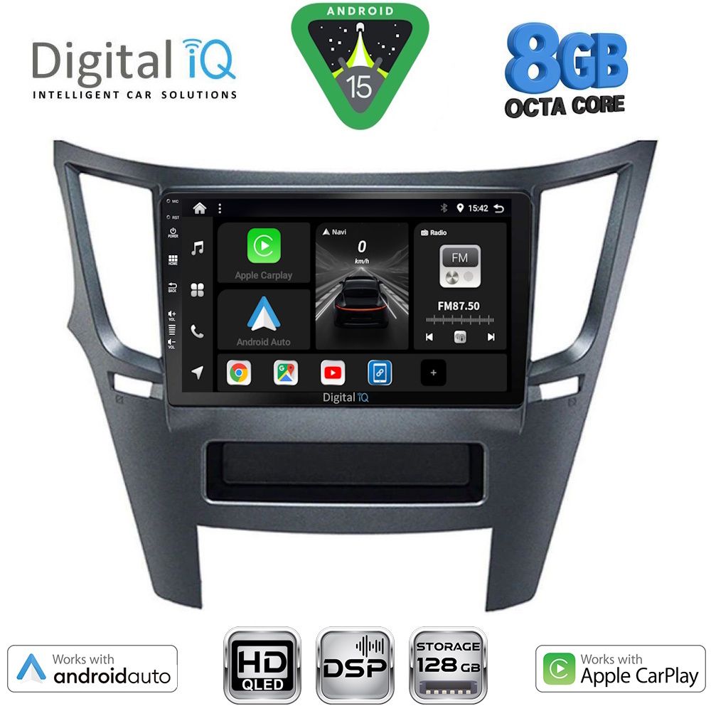 BXF7667_15 DIGITAL IQ BXF 18667_CPAA (9inc) MULTIMEDIA TABLET for SUBARU LEGACY - OUTBACK mod. 2009-2014 - Image 1