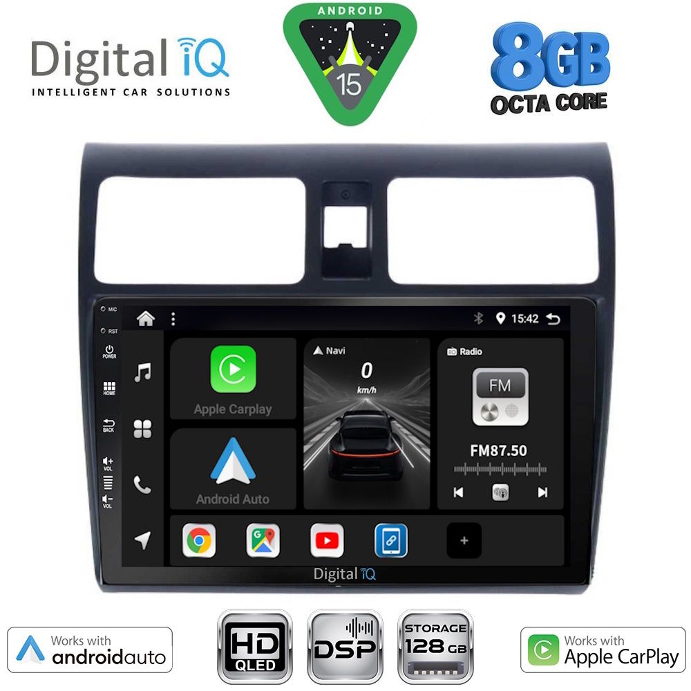 BXF7684_15 DIGITAL IQ BXF 18684_CPAA (10inc) MULTIMEDIA TABLET for SUZUKI SWIFT mod. 2005-2011 - Image 1