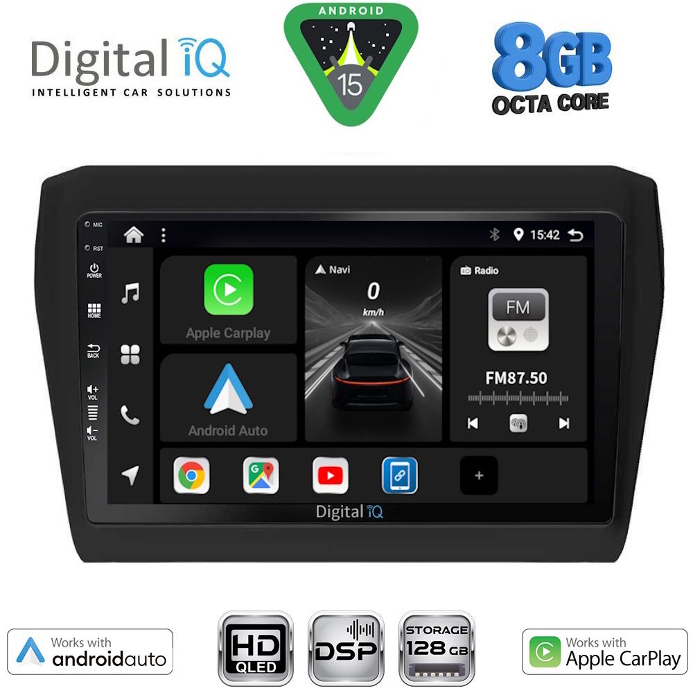 BXF7686_15 DIGITAL IQ BXF 18686_CPAA (9inc) MULTIMEDIA TABLET for SUZUKI SWIFT mod. 2017-2023 - Image 1