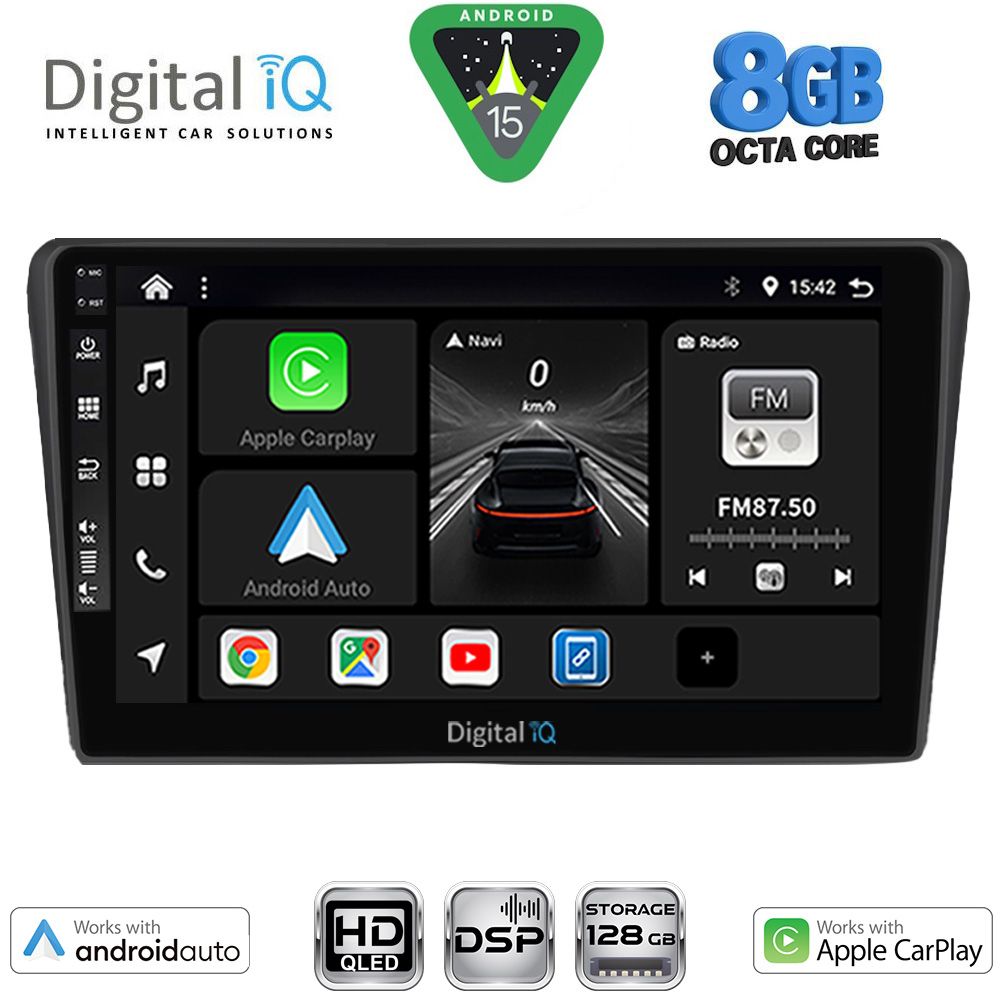 BXF7704BL_15 DIGITAL IQ BXF 18704BL_CPAA (9inc) MULTIMEDIA TABLET for TOYOTA AVENSIS (T25) mod. 2003-2009 (BLACK) - Image 1