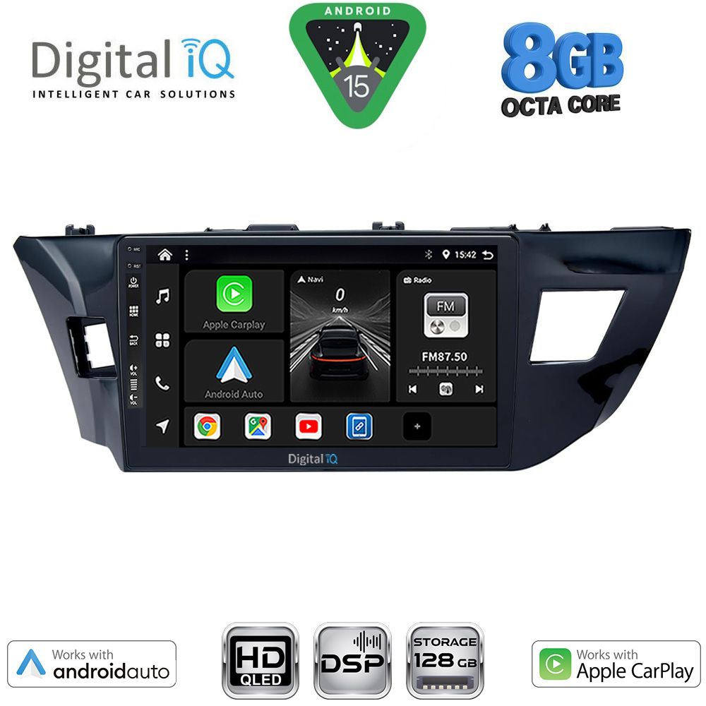 BXF7714MD_15 DIGITAL IQ BXF 18714MD_CPAA (10inc) MULTIMEDIA TABLET for TOYOTA COROLLA mod. 2013-2016 - Image 1