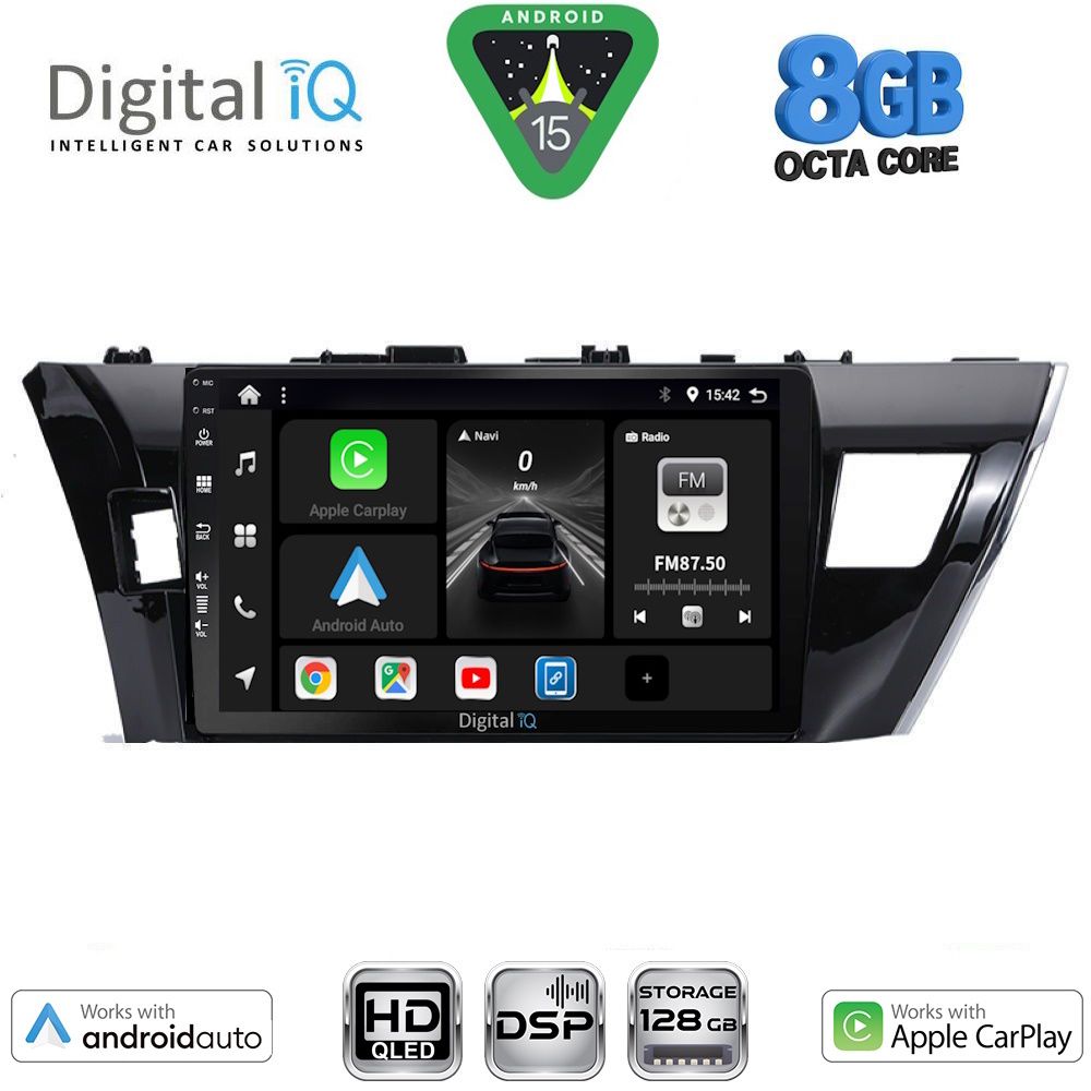 BXF7714_15 DIGITAL IQ BXF 18714SM_CPAA (10inc) MULTIMEDIA TABLET for TOYOTA COROLLA mod. 2013-2016 - Image 1