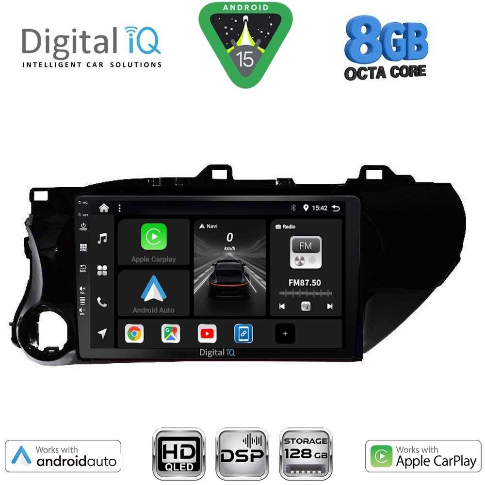 BXF7721_15 DIGITAL IQ BXF 18721_CPAA (10inc) MULTIMEDIA TABLET for TOYOTA HILUX mod. 2017-2026 - Image 1
