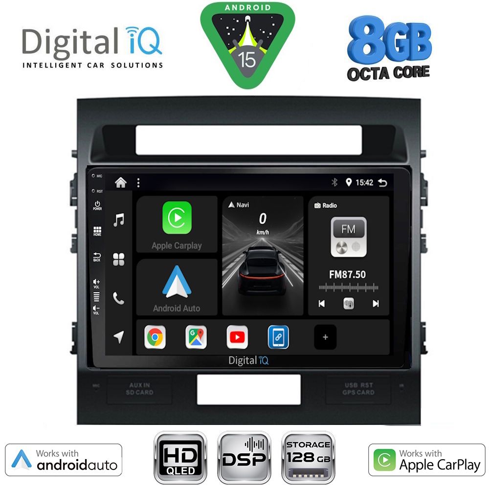 BXF7724_15 DIGITAL IQ BXF 18724_CPAA (10inc) MULTIMEDIA TABLET for TOYOTA LANDCRUISER mod. 2008-2015 - Image 1