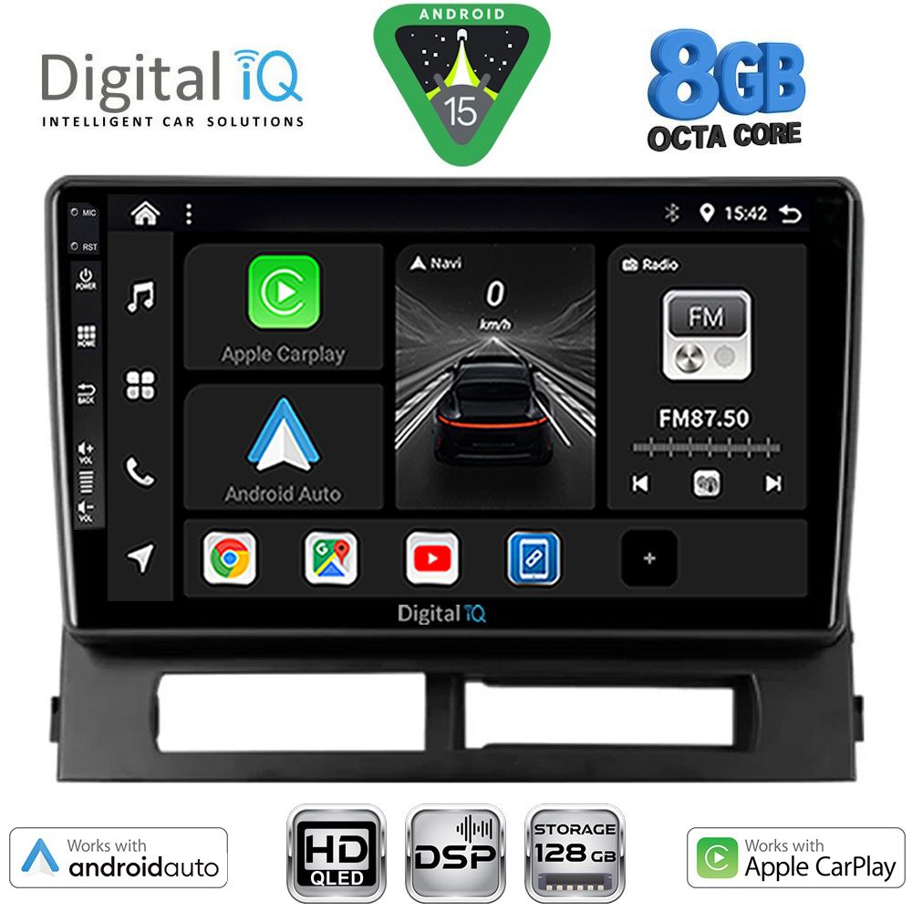 BXF7728DASH_15 DIGITAL IQ BXF 18728DASH_CPAA (9inc) MULTIMEDIA TABLET for TOYOTA PRIUS mod. 2003-2009 (Supports Original Clima-HYBRID) - Image 1
