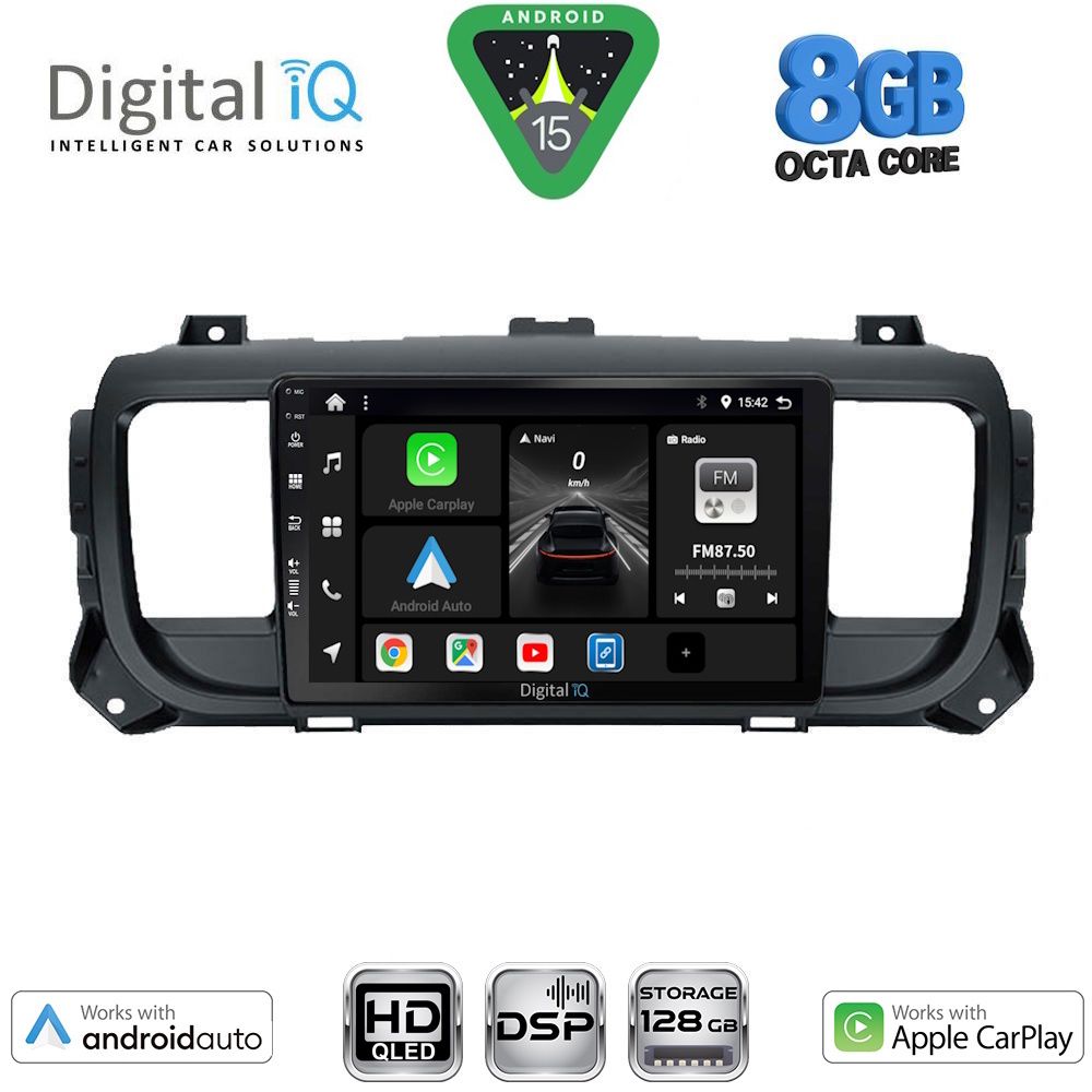BXF7729_15 DIGITAL IQ BXF 18729_CPAA (9inc) MULTIMEDIA TABLET for CITROEN JUMPY-SPACETOURER – PEUGEOT EXPERT-TRAVELLER – TOYOTA PROACE mod. 2016-2026 - Image 1