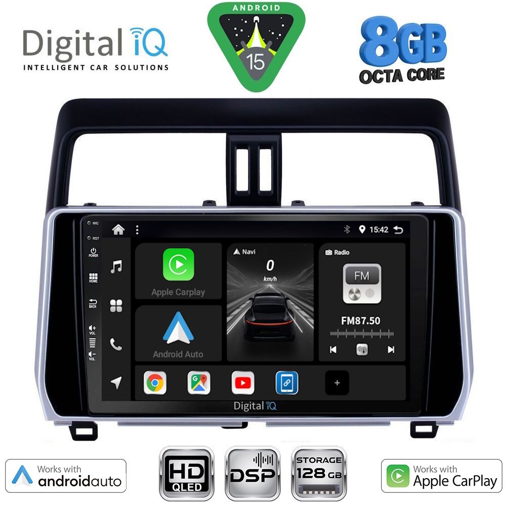 BXF7739_15 DIGITAL IQ BXF 18739_CPAA (10inc) MULTIMEDIA TABLET for TOYOTA LAND CRUISER - PRADO mod. 2019-2023 - Image 1
