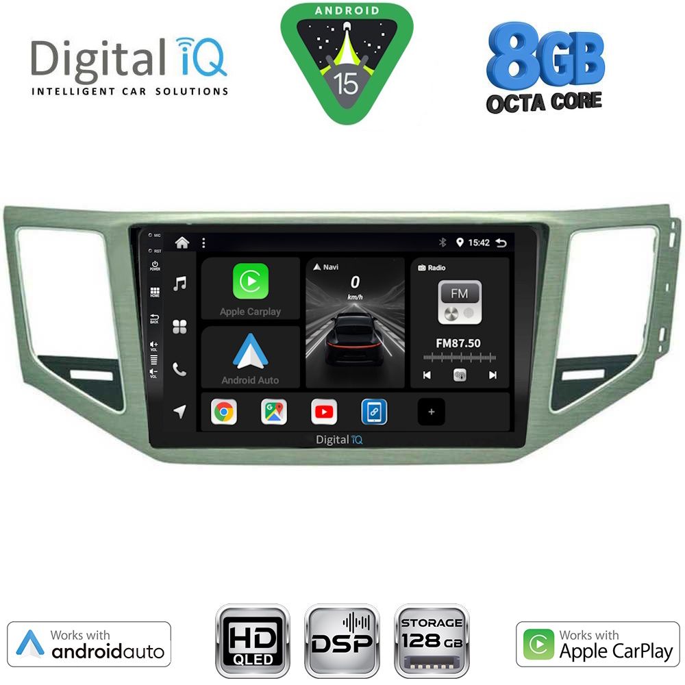 BXF7745_15 DIGITAL IQ BXF 18745_CPAA (SL) (10inc) MULTIMEDIA TABLET for VW GOLF SPORTSVAN mod. 2014-2021 - Image 1