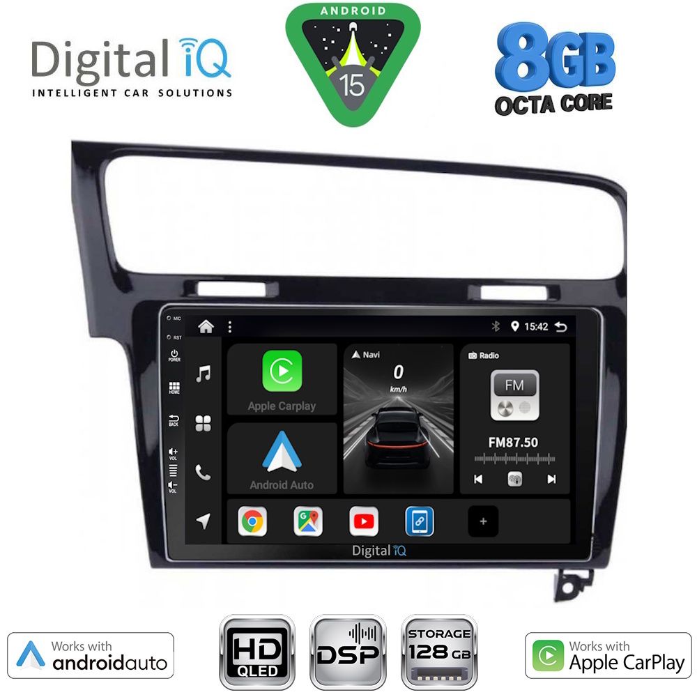 BXF7747_15 DIGITAL IQ BXF 18747BL_CPAA (10inc) MULTIMEDIA TABLET for VW GOLF 7 mod. 2013-2020 - Image 1